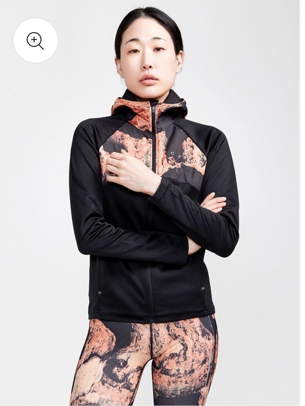 Women's ADV Essence Jersey Hood Jacket - ARROSA-REDDISH